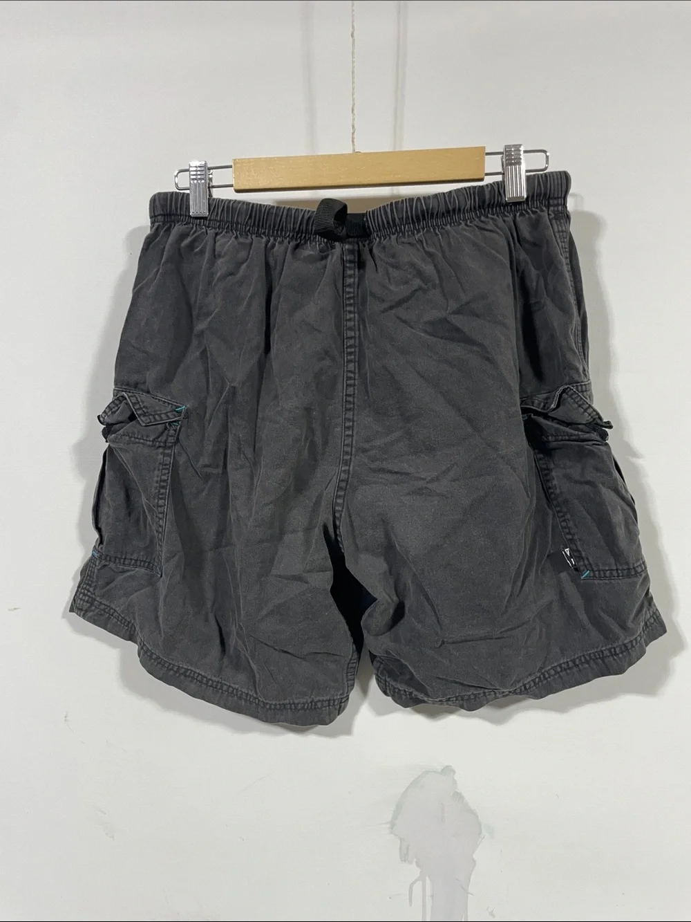 Men’s ZOIC Black Cargo Shorts with Elastic Waist and Utility Pockets